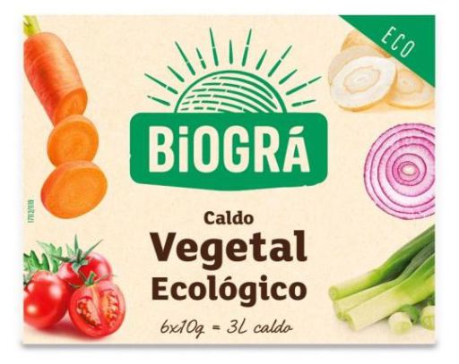 Biogra Cubes de Bouillon de L&eacute;gumes 66 gr