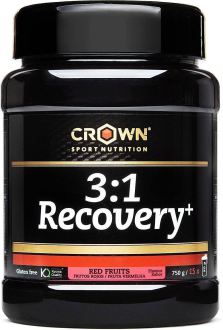 Crown Sport Nutrition R&eacute;cup&eacute;ration musculaire 3 en 1 Recovery+Whey Isolate Fruits rouges 750 gr