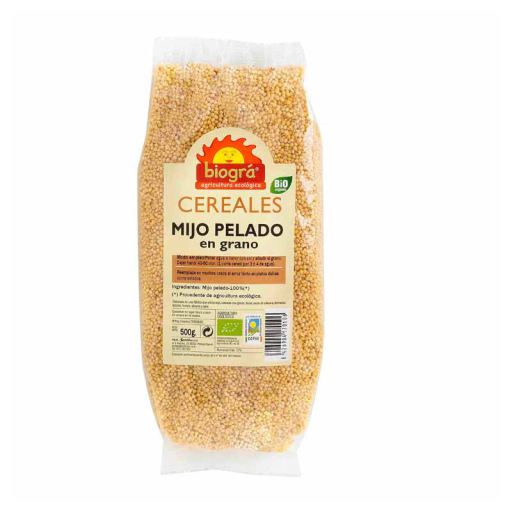 Biogra Grain de millet pel&eacute; bio 500 gr