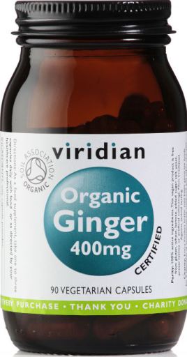 Viridian Racine de Gingembre Bio 400 mg 30 G&eacute;lules V&eacute;g&eacute;tales