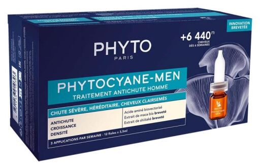 Phyto Phytocyane Traitement Anti-Chute Homme 12 x 3,5 ml