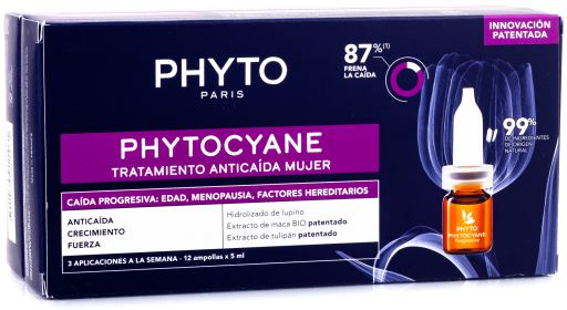 Phyto Phytocyane Traitement Anti-Chute Femme 12 x 5 ml