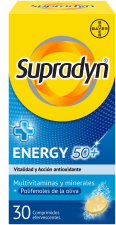 &Eacute;nergie 50+ 30 comprim&eacute;s effervescents
