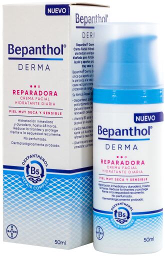 Bepanthol Cr&egrave;me Visage Hydratante R&eacute;paratrice 50 ml