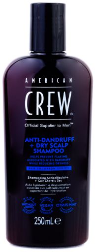 American Crew Shampoing Antipelliculaire + Cuir Chevelu Sec 250 ml
