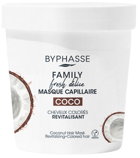 Family Fresh Delice Masque Noix de Coco Cheveux Color&eacute;s 250 ml