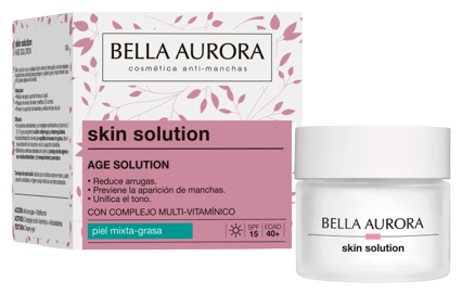Skin Solution Age Solution cr&egrave;me peaux mixtes et grasses SPF 15 50 ml