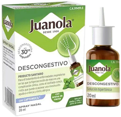 Juanola Spray nasal d&eacute;congestionnant 20 ml