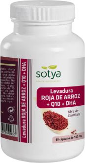 Sotya Levure de riz rouge avec Q10 et DHA 550 mg 60 capsules