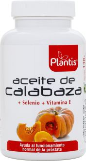 Plantis Huile de citrouille + s&eacute;l&eacute;nium + vitamine E 180 capsules