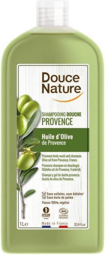 Douce Nature Shampoing Gel Douche &agrave; l'Huile d'Olive 1 L