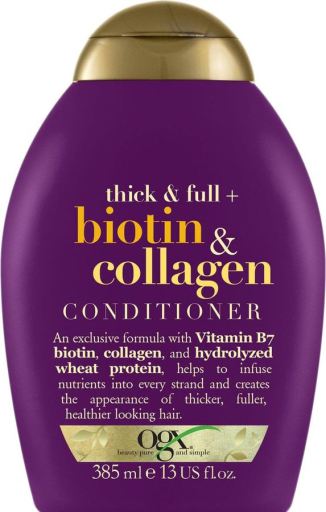 Ogx Apr&egrave;s-shampooing &agrave; la biotine et au collag&egrave;ne 385 ml