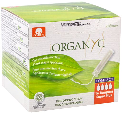 Organyc Applicateur compact de tampons Super Plus