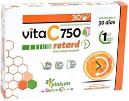 Pinisan Vita C Retard 750 mg 30 g&eacute;lules