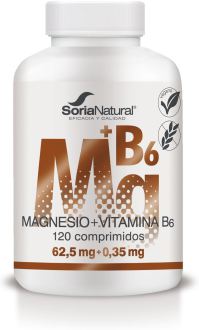 Soria Natural Magn&eacute;sium + vitamine B6 &agrave; lib&eacute;ration prolong&eacute;e 120 g&eacute;lules