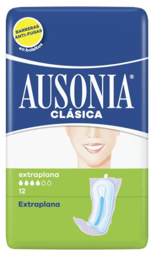 Ausonia Compresses Normales Extra Plates 12 Unit&eacute;s
