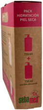 Lotion hydratante enrichie au panth&eacute;nol id&eacute;ale pour les peaux s&egrave;ches 2 x 750 ml