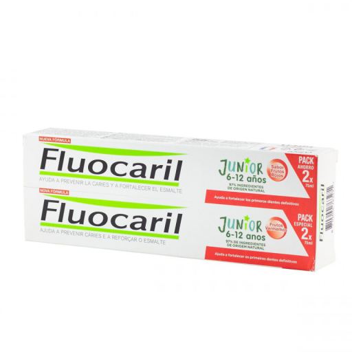 Fluocaril Dentifrice Junior Fruits Rouges 2 x 75 ml