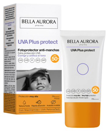 Bella Aurora UVA Plus Protect Cr&egrave;me Solaire Anti-Taches SPF 50+ 50 ml