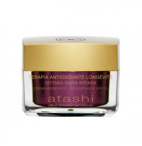 Atashi cr&egrave;me hydratante r&eacute;g&eacute;n&eacute;rante antioxydante SPF 15 50 ml