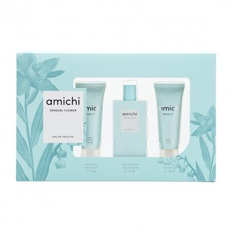 amichi Ensemble Femme Fleur Sensuelle 3 pi&egrave;ces