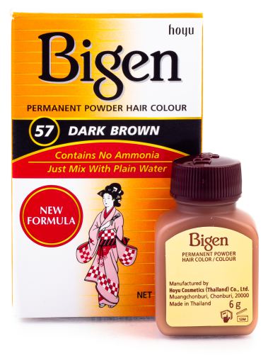 Bigen Teinture capillaire permanente en poudre 6 g