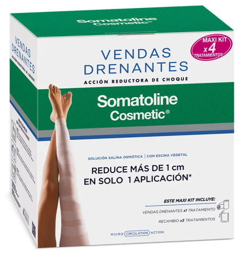 Maxi Bandes Drainantes et R&eacute;ductrices 4 Pi&egrave;ces
