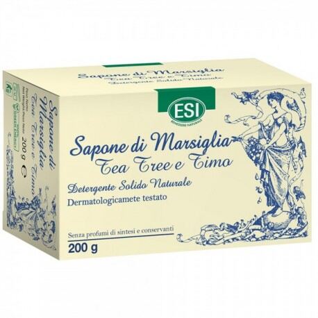 Savon de Marseille Arbre &agrave; Th&eacute; et Thym 200 gr