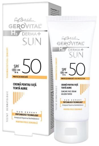 Gerovital Cr&egrave;me Visage Teint&eacute;e SPF 50 50 ml