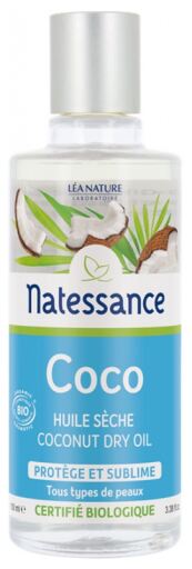 Natessance Huile de noix de coco s&egrave;che 100 ml