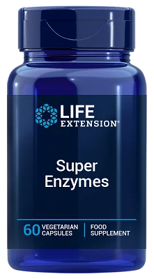 Life Extension Super Enzymes 60 G&eacute;lules V&eacute;g&eacute;tales