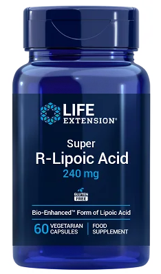 Life Extension Acide R-lipo&iuml;que super 240 mg, 60 g&eacute;lules v&eacute;g&eacute;tariennes