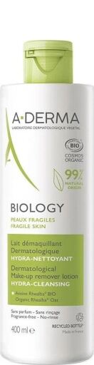 A-DERMA Lait D&eacute;maquillant Dermatologique Biology 400 ml