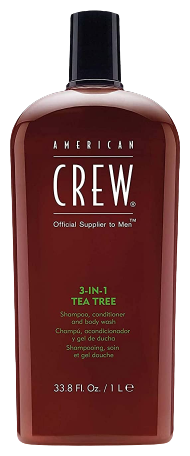 American Crew Shampoing multifonction 3 en 1 Tea Tree