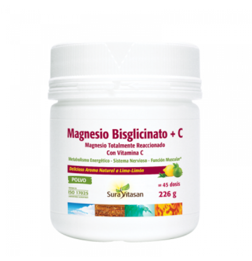 Bisglycinate de magn&eacute;sium + C 226 gr