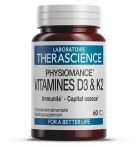 Physiomance Vitamine D3+K2 60 gélules Physiomance Vitamine D3+K2 60 gélules