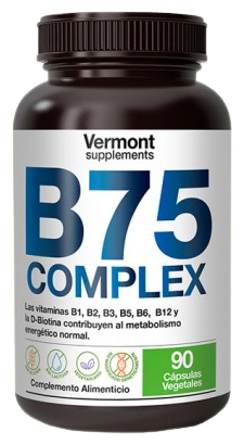 Vermont Supplements Complexe B75 90 g&eacute;lules