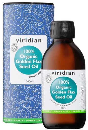 Viridian Huile de graines de lin dor&eacute; 200 ml