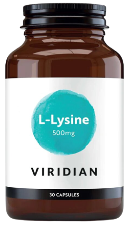 Viridian L Lysine 500 mg 30 G&eacute;lules