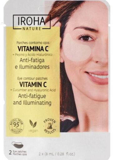 Iroha Nature Patchs Illuminateurs Cernes et Anti-Fatigue 10 unit&eacute;s
