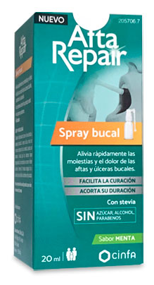 Cinfa Spray buccal &agrave; la menthe 20 ml