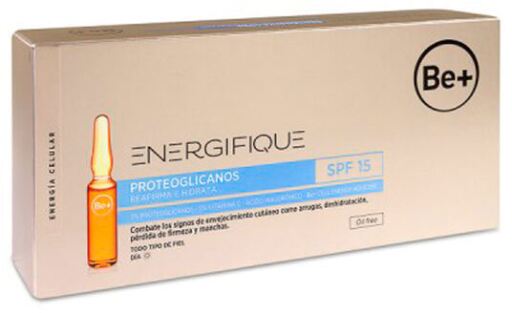 Be+ Ampoules de jour aux prot&eacute;oglycanes Energifique SPF 15, 30 ampoules