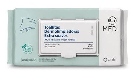 Be+ Lingettes Dermo-Nettoyantes Med Pediatrics 72 Unit&eacute;s