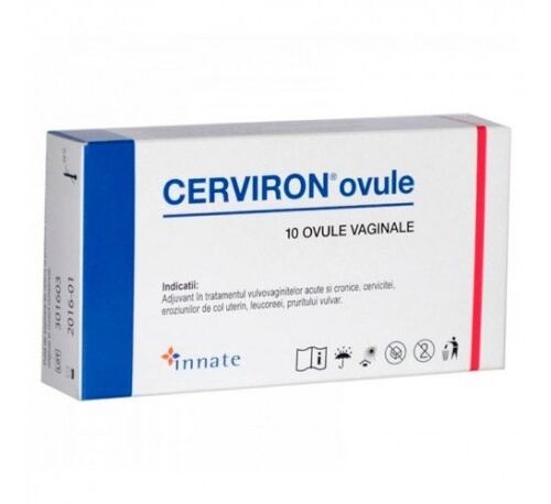 Cerviron Ovules vaginaux 10 unit&eacute;s
