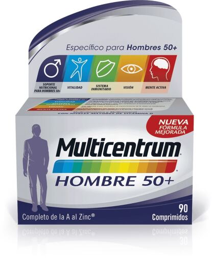 Multicentrum Multivitamines pour hommes +50 90 comprim&eacute;s