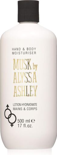 Alyssa Ashley Cr&egrave;me hydratante pour les mains et le corps au musc 500 ml