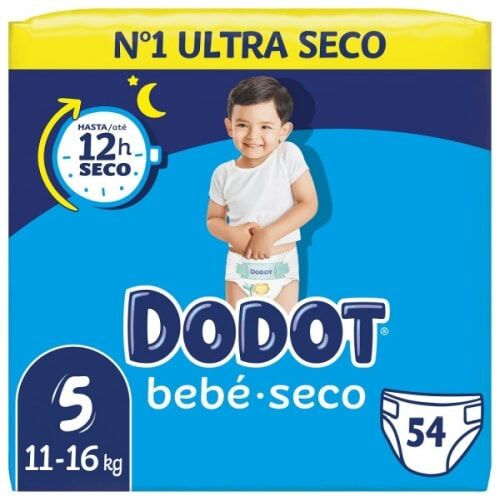 Couches s&egrave;ches pour b&eacute;b&eacute; T5 11-16 kg, 54 unit&eacute;s