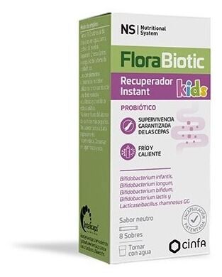 Ns Nutritional System Ns Florabiotic R&eacute;cup&eacute;ration Instantan&eacute;e Enfants 8 Sachets