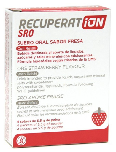 Recuperation ORS S&eacute;rum Oral Fraise Sachets 4 Sticks