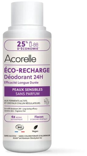Acorelle Recharge D&eacute;odorant Roll On Peaux Sensibles 100 ml